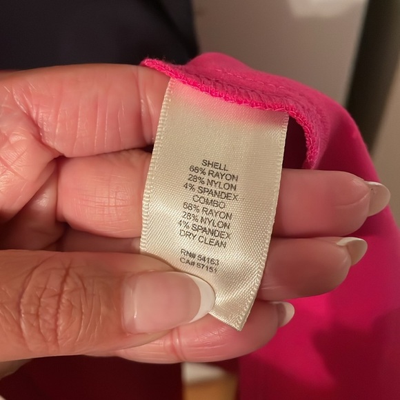 Eliza J Size 6 Navy and Pink Block Dress - Picture 5 of 6